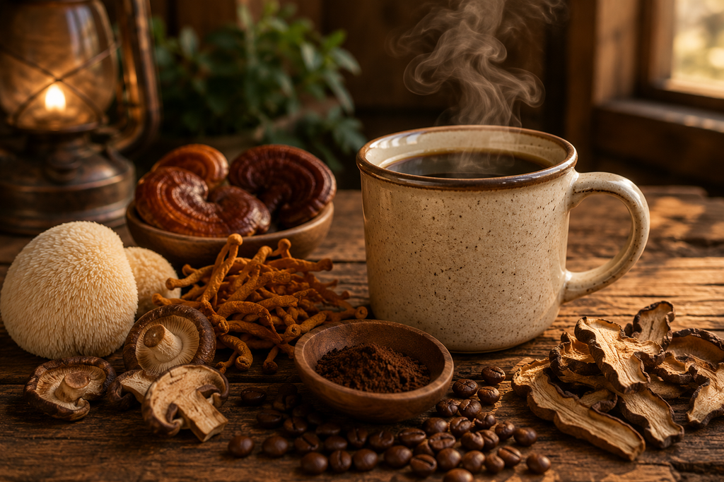 Coffee with Mushrooms Dark Roast